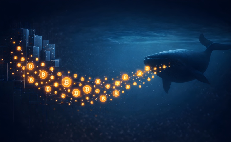 افزایش تمرکز مالکیت بیت کوین در دست نهنگ ها و نهادهای بزرگ؛ احتمال شوک عرضه و نوسان قیمت BTC